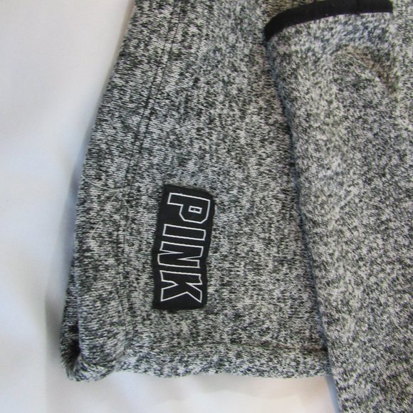 Victoria's Secret PINK - Women's S/P Hooded Cropped Gray Knit Pullover Sweater - Picture 7 of 7